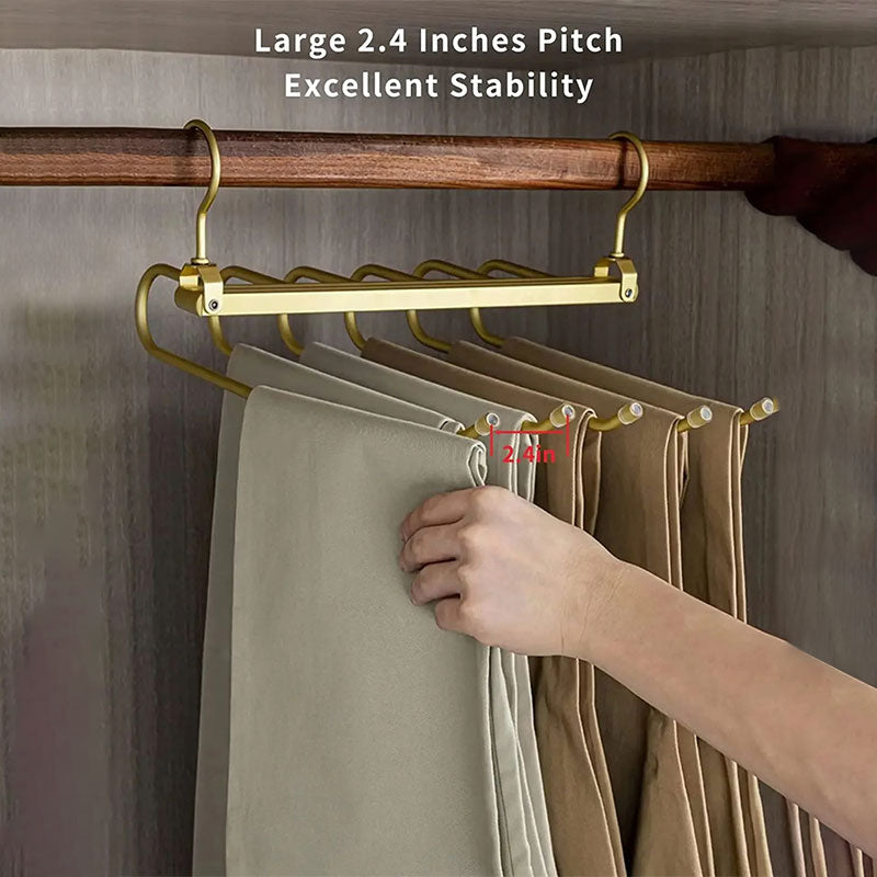 6 Layers Aluminum Pants Hangers
