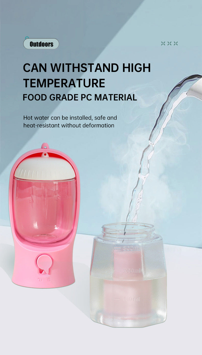 3 in 1 Portable Pet Water Bottle with Food Container