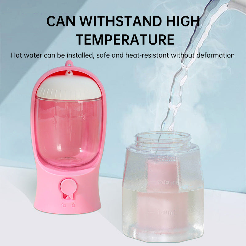 3 in 1 Portable Pet Water Bottle with Food Container