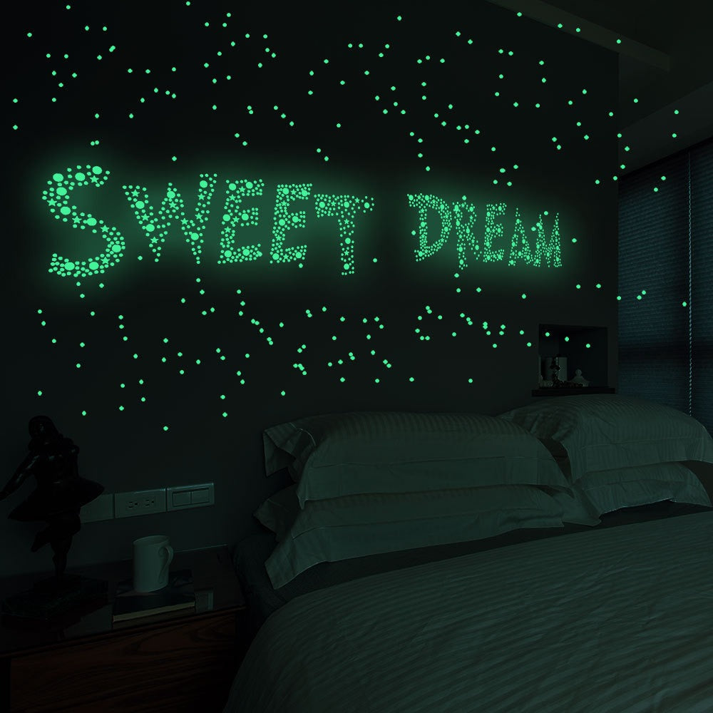 3D domed and stars wall stickers