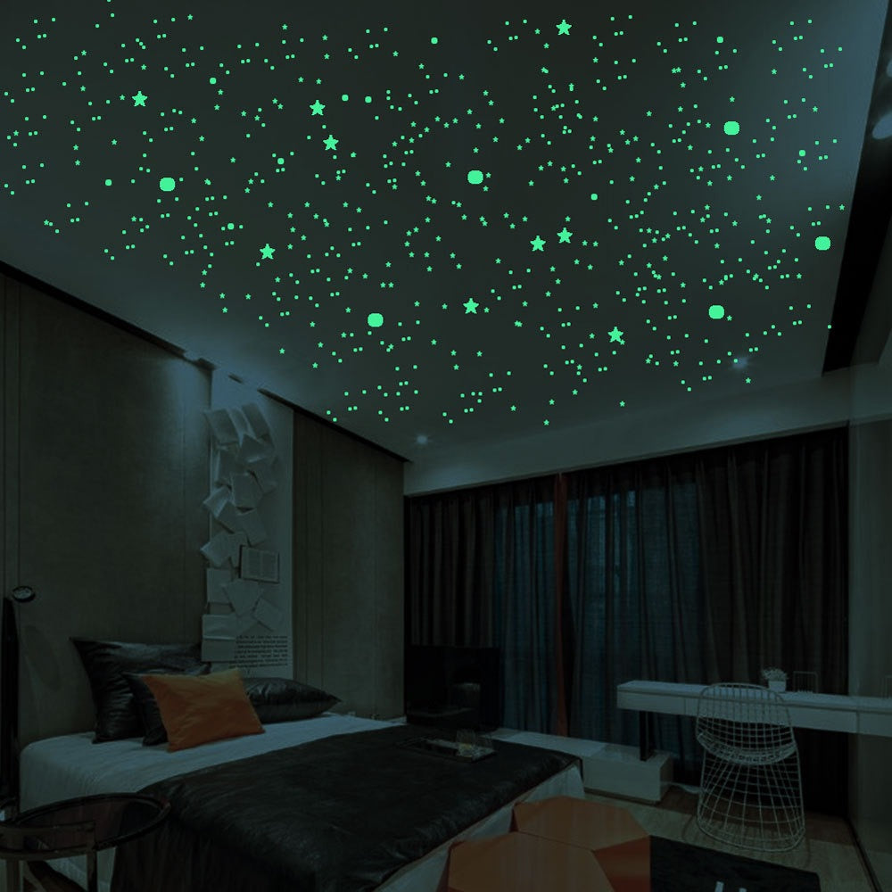 3D domed and stars wall stickers