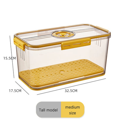 Refrigerator Storage Box with Timing