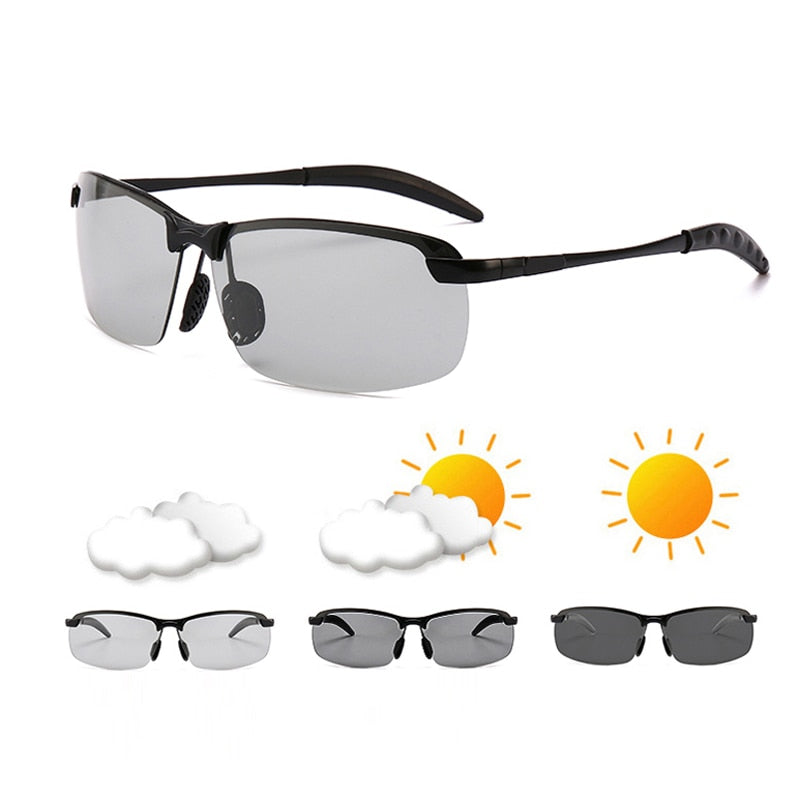 Photochrome Sonnenbrille Herren / Tag-Nachtsicht-Fahrbrille