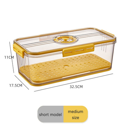 Refrigerator Storage Box with Timing