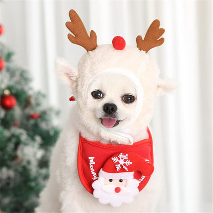 Dog Christmas Bandana and Bibs