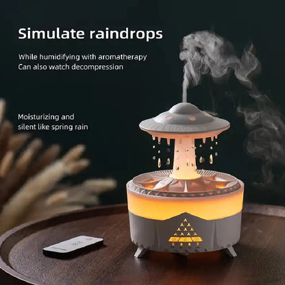 Rain Drop Air Humidifier with 7 Colors LED