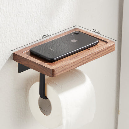 Toilet Roll Holder with Shelf