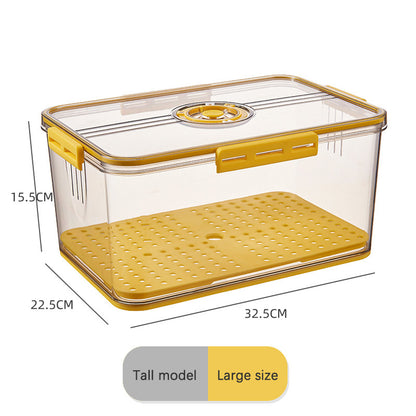 Refrigerator Storage Box with Timing