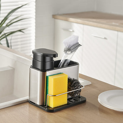 Kitchen Dishwasher Storage Rack Detergent Soap Dispenser