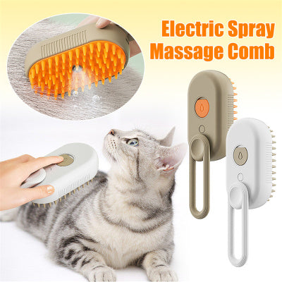 Cat / Dog Brush 3 In 1 Electric Spray