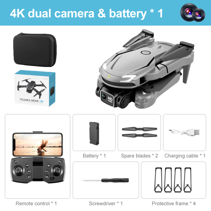 V88 UAV 4K Dual Camera HD