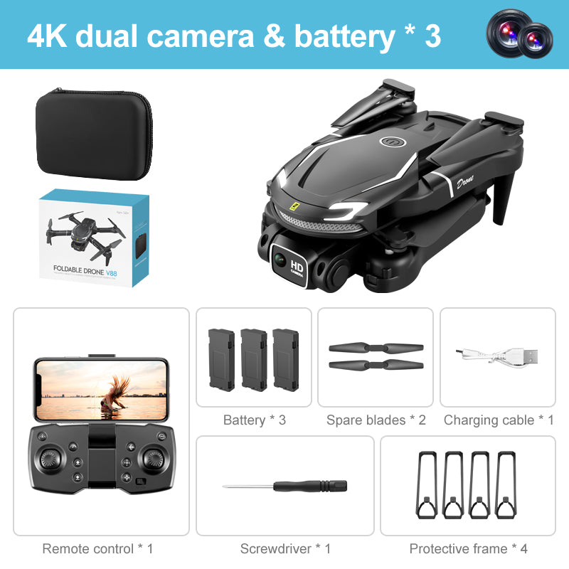 V88 UAV 4K Dual Camera HD