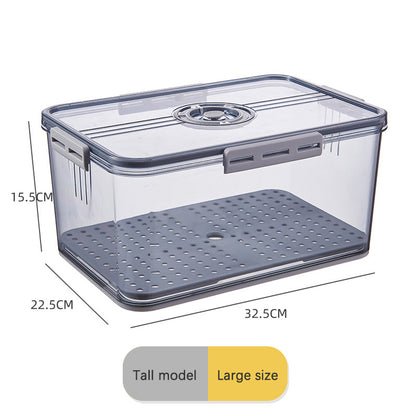 Refrigerator Storage Box with Timing