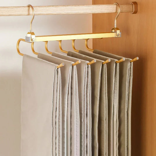 6 Layers Aluminum Pants Hangers