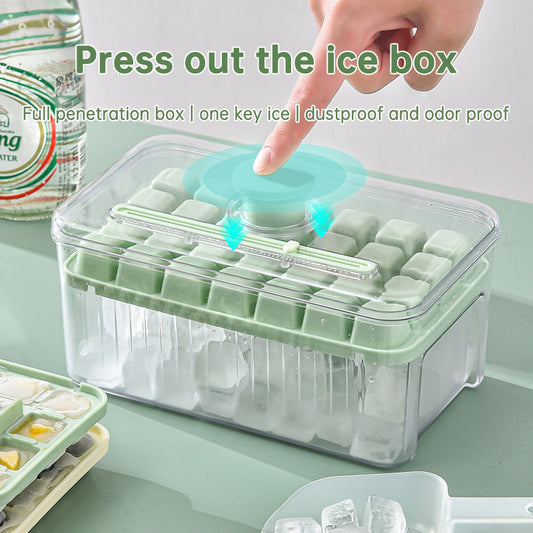 Drücken Sie Typ Eiswürfelbox