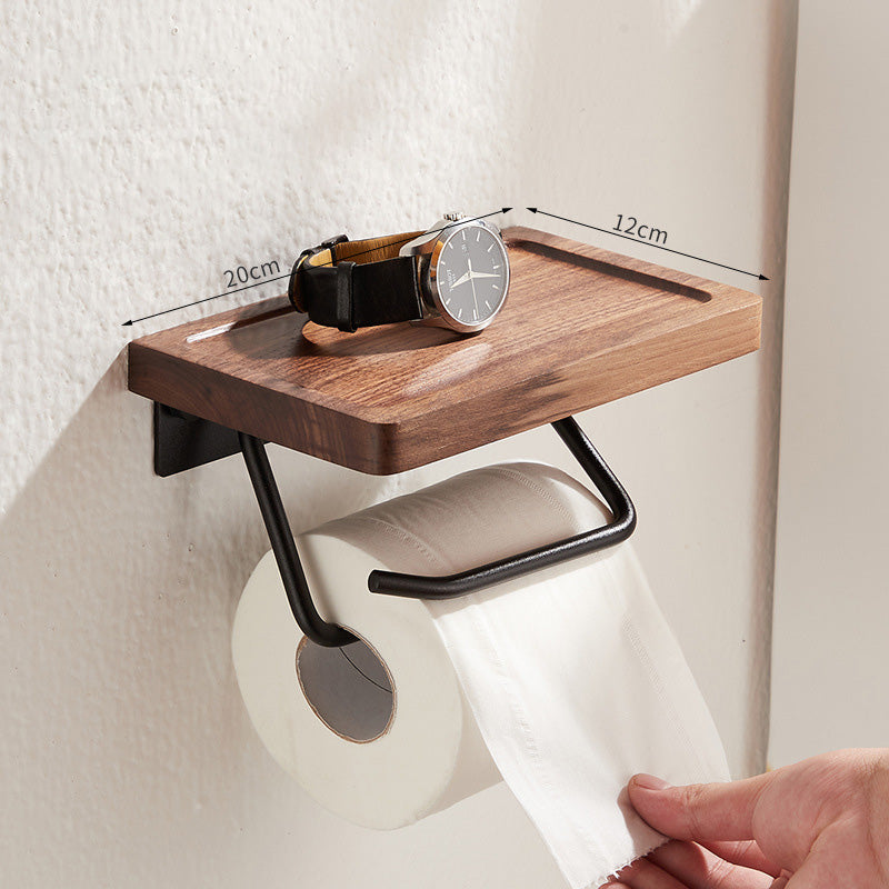 Toilet Roll Holder with Shelf