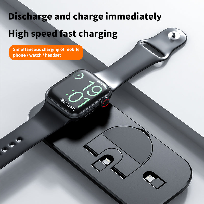 The New Three-In-One Wireless Charger Is Suitable For Apple Mobile Phone, Headset and Watch