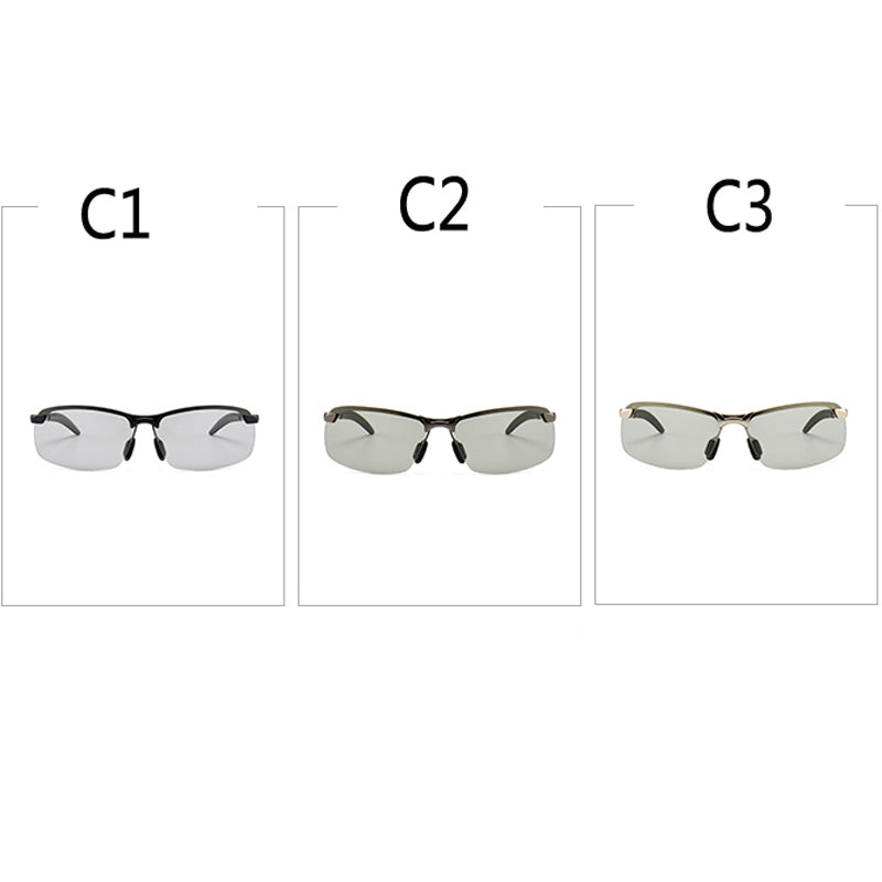 Photochrome Sonnenbrille Herren / Tag-Nachtsicht-Fahrbrille