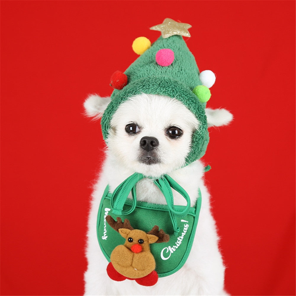 Dog Christmas Bandana and Bibs