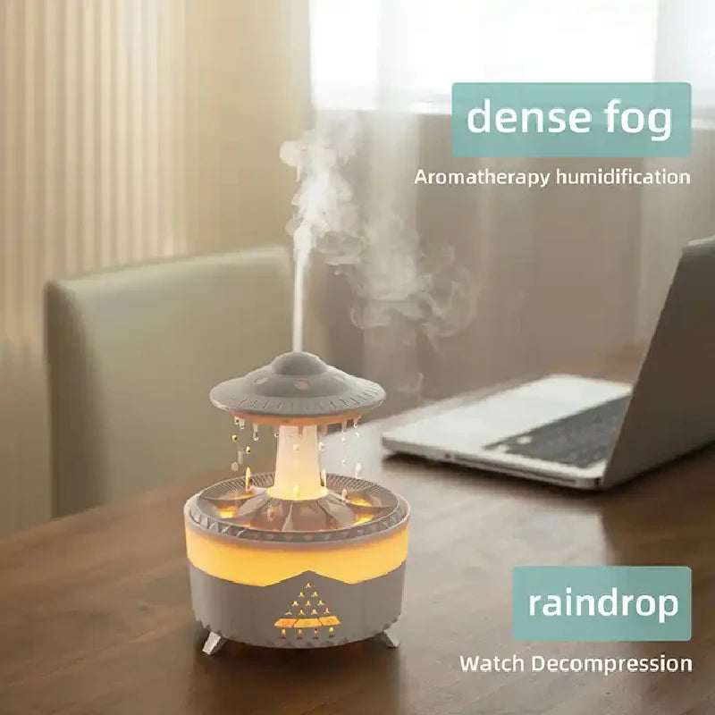 Rain Drop Air Humidifier with 7 Colors LED