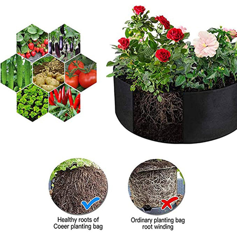 Fabric Grow Pot Outdoor Vegetable Planter / Container