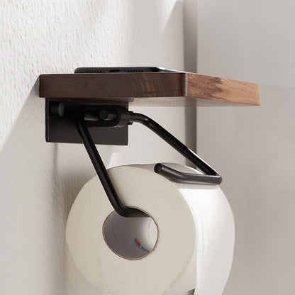 Toilet Roll Holder with Shelf