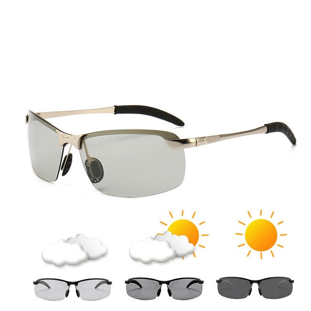 Photochrome Sonnenbrille Herren / Tag-Nachtsicht-Fahrbrille