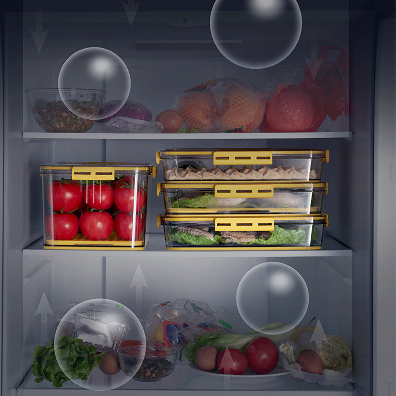 Refrigerator Storage Box with Timing