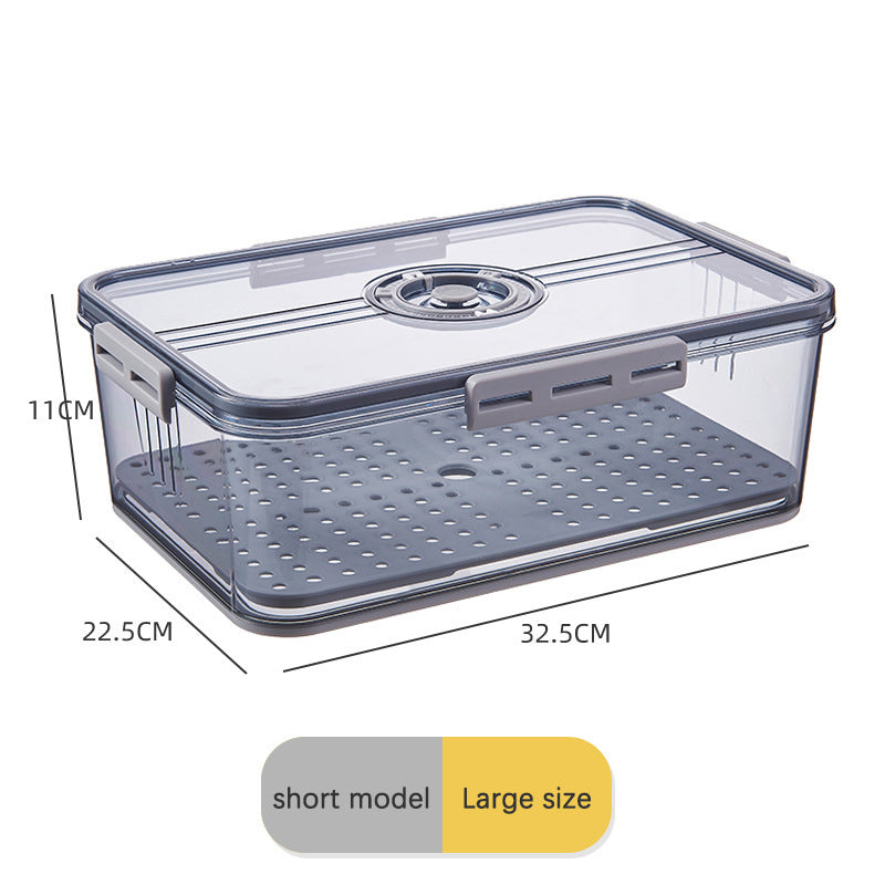 Refrigerator Storage Box with Timing