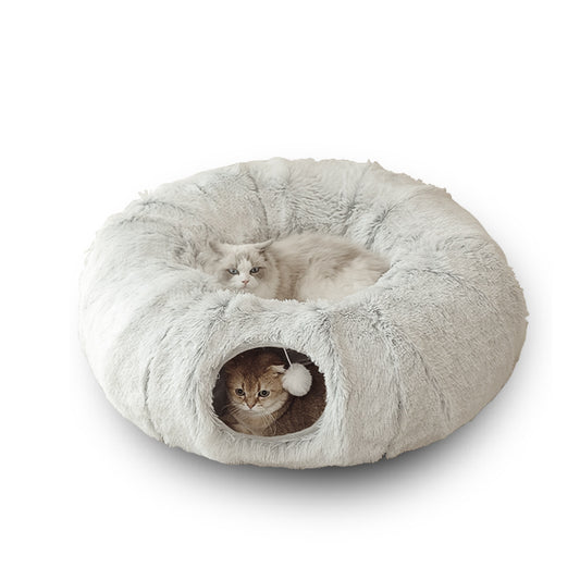 2 in 1 Funny Cat Beds / Donut Cat Tunnel