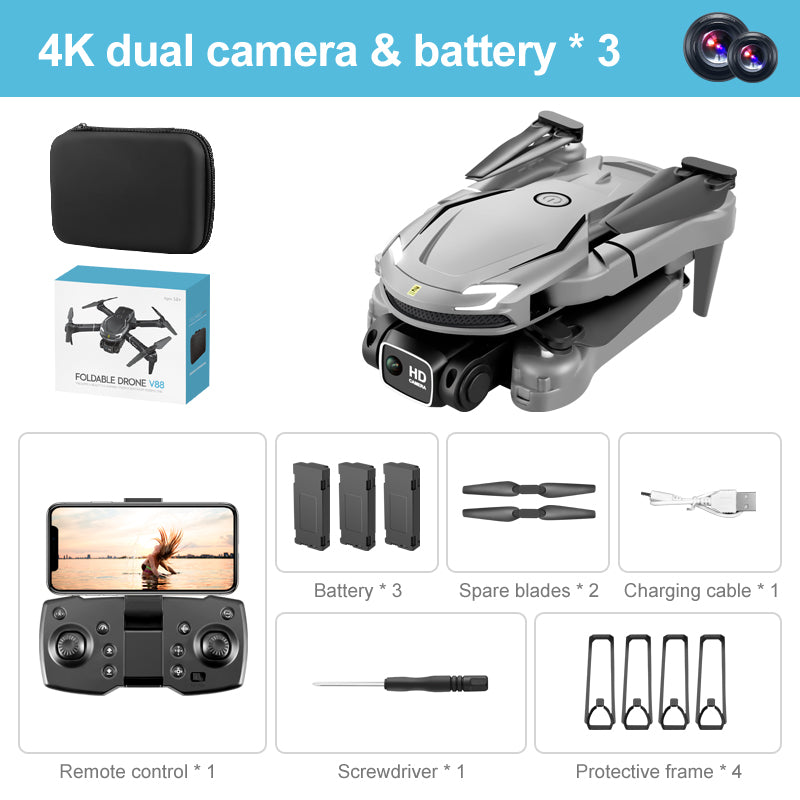 V88 UAV 4K Dual Camera HD