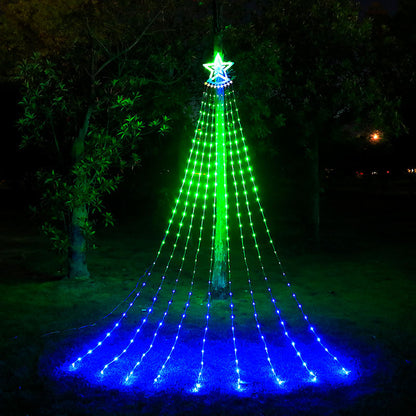 LED Star Waterfall Light for Xmas with App